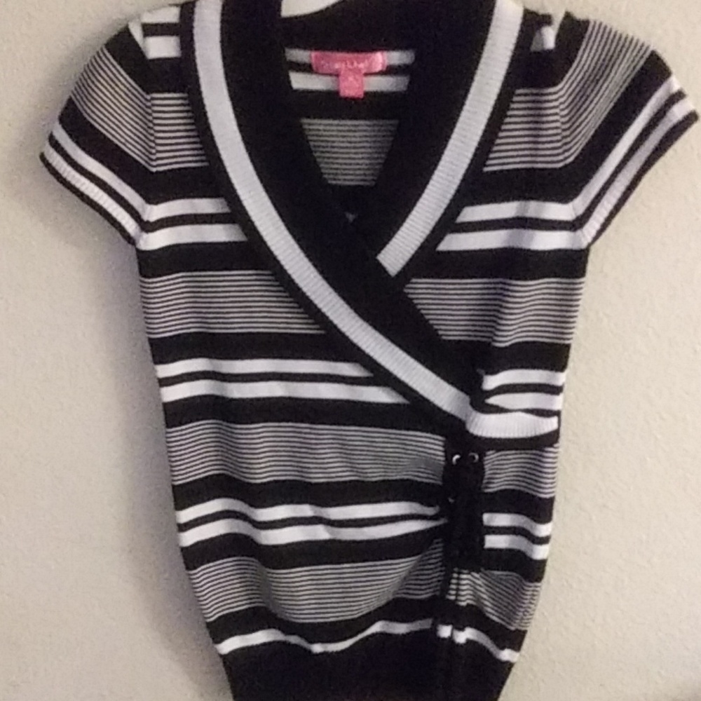 A black and white top